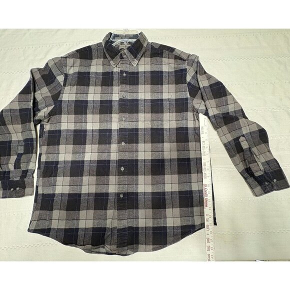 Pendleton Mens Button-Up Long Sleeve Plaid Flannel Shirt Gray/Black XL - Picture 6 of 10